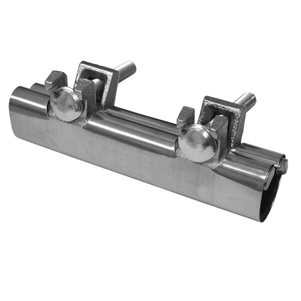 Jones Stephens 6in. Stainless Steel Repair Clamp, Two Bolt, 3/8in. IPS 1/2in. CTS R60375 - main